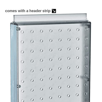 Azar 700508-CLR 8-Inch W by 20-Inch H Revolving Clear Pegboard Counter Unit, Clear - color: Clear, style: Pegboard Only