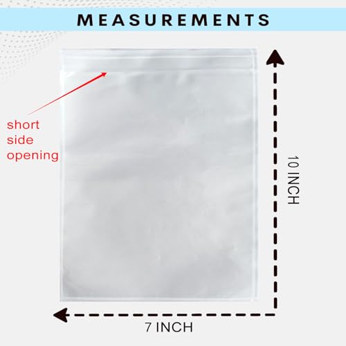1000 Pcs 7'' x 10'' Clear Packing List Envelopes Adhesive Shipping Label Pouch, Shipping Document envelopes, Clear Face - size: 7'' x 10''