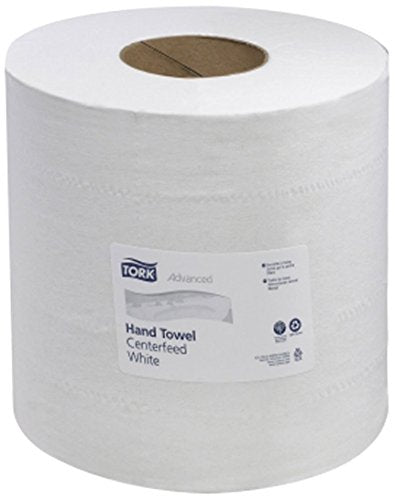 Tork 121204 Advanced 2-Ply Centerfeed Wide Hand Towels, White