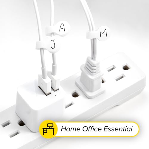 Wrap-It Storage Cable Labels - Mini (60 Pack) White - color: White, size: Mini