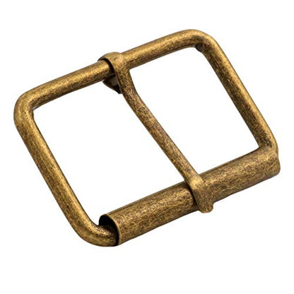 BIKICOCO Roller Buckle, 2 Inches Heel Rolling Bar Buckles for Bags Leather Webbing Straps - color: Bronze X 10 Pcs