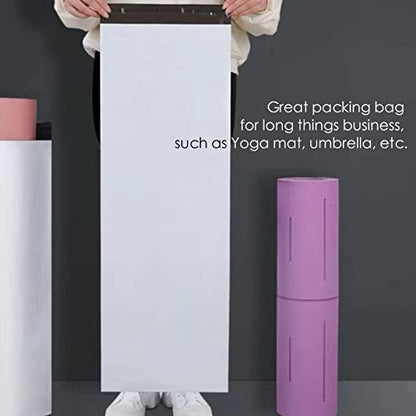 Poly Mailers Long Shipping Bags 10x30 Inch 50 Pack Envelopes Bag for Unique Items Storage Packaging, Self Sealing Waterproof Mailing - size: 10x30 Inches