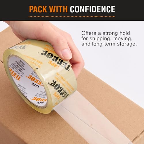 All-Purpose Clear Packing Tape (6 Rolls) - 48mm x 50m Per Roll - style: AP Tape – 6 Pack