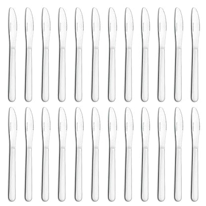 24 Pieces Dinner Knives Set, 8.1" Inches Table Knives Set, Durable Butter Knife, Food Grade Stainless Steel Dinner Knife, Cost-effective Silverware Set - Mirror Polished, Dishwasher Safe - color: 24 PCS Dinner Knives