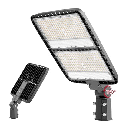 Kifflux 400W LED Parking Lot Light, Pole Light with Dusk to Dawn Photocell - size: 400watt 1pack