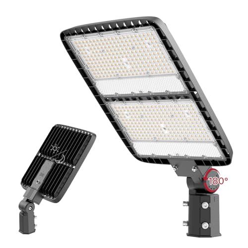 Kifflux 400W LED Parking Lot Light, Pole Light with Dusk to Dawn Photocell - size: 400watt 1pack
