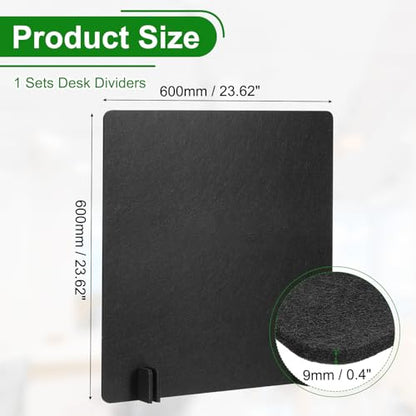 PATIKIL Desk Dividers 24" x 24",with 4Pcs Support Feet, Black Style B - color: Black Style B, size: 24" x 24"