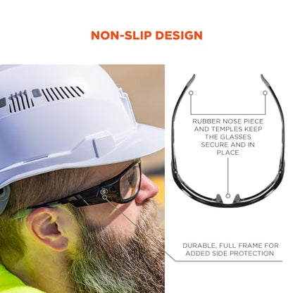 Ergodyne Skullerz ODIN Safety Glasses Sunglasses, Impact Resistant Z87.1+ - color: In/Outdoor Lens