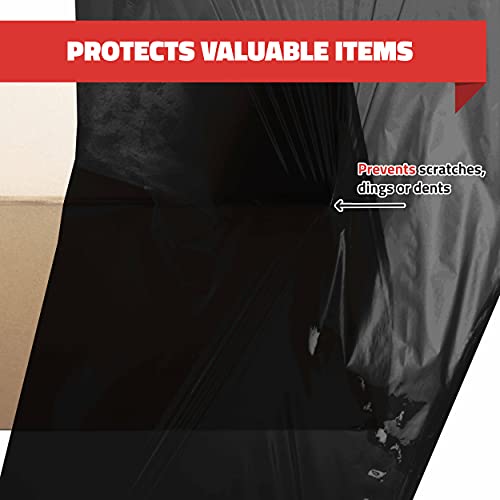 Simply Cool 8 Pack Stretch Wrap 18 Inch 80 Gauge Shrink Wrap Black - color: Black, size: 8 Pack