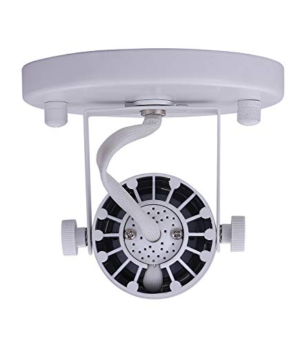 CLOUDY BAY LED Flush Mount Ceiling Spot Light,CRI90+ 8W 600lm 3000K Warm White Dimmable,Adjustable Tilt Angle Ceiling Light Fixture,White Finish - color: White | 3000K
