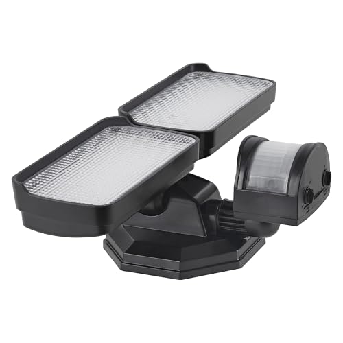 Sylvania 18W Security LED Light with Motion Sensor, Hardwired, 2000 LMS, Wet Rated, 5000K, Daylight - 1 Pack (66476) - color: Black, style: 18W Motion Sensor