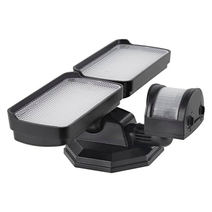 Sylvania 18W Security LED Light with Motion Sensor, Hardwired, 2000 LMS, Wet Rated, 5000K, Daylight - 1 Pack (66476) - color: Black, style: 18W Motion Sensor