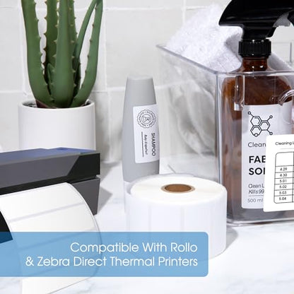 4" X 3" Direct Thermal Labels (2000 Count, 4 Rolls) - size: 4" X 3"