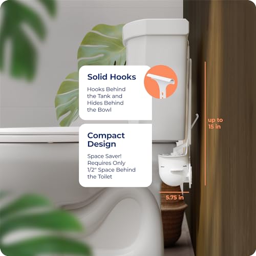 Squatty Potty Invisibrush Hidden Toilet Brush with Holder