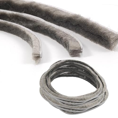 16 Ft (5m) 196 Inch Sliding sash Windows Doors Tape Pile Draught excluder Brush Seal Strip weatherstrip 5mm x 12mm (3/16 1/2 Inch, Gray) - size: 5mm * 12mm