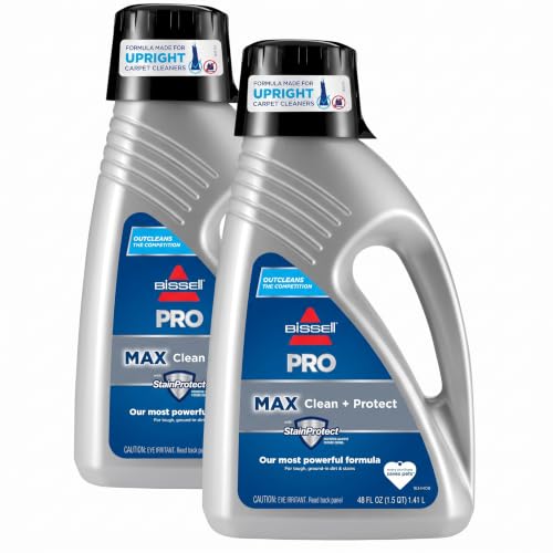 Bissell 78H63 Deep Clean Pro 4X Deep Cleaning Concentrated Carpet Shampoo,48 ounces - Silver,(Pack of 2) - size: 48 Fl Oz (Pack of 2), style: Pro Max 48 Fl Oz (Pack of 2)