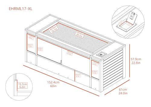 New Age Pet ECOFLEX X-Large Reptile Enclosure with Matching Cabinet Stand Set in Maple - color: Maple, size: X-Large