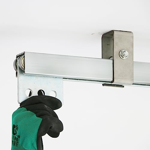 SKTREX 5 Feet Length Strut Channel Trolley Track,1-5/8" high and Wide 12 Gauge Metal Steel u Channel with Short Slotted Back Channel - Pre-Galvanized Zinc Finish for Durability (Pack of 2) - style: 2 Set