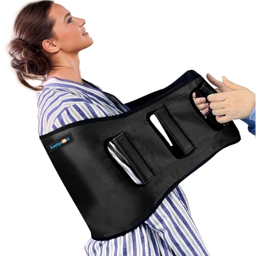 Transfer Belt Transfer Sling Padded Gait Belts with Seniors Patient Lift - color: Black 2