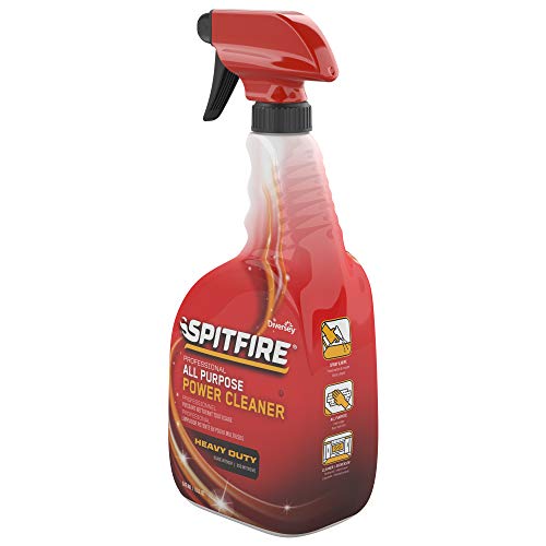 Spitfire CBD540014 Professional All Purpose Power Cleaner, Heavy Duty Degreaser Removes Resin, Paint, Oil, Ink, Gum, Pine Scent, Ready-to-Use Spray, 32-Ounce (Pack of 8) - color: Ready-to-Use Spray, size: 32 Fl Oz (Pack of 8)