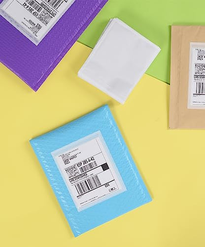 1000 PCS 4.5"x 5.5" Clear Self-Adhesive Packing List Envelopes - Shipping/Mailing Pouch Enclosed Bags for Packing Slips Invoice Label - style: 1000 -Plain