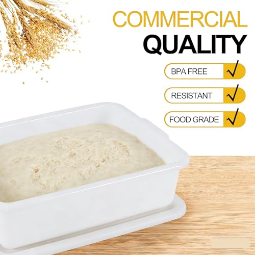3 Pack Pizza Dough Proofing Box, Pizza Storage Container, 13L