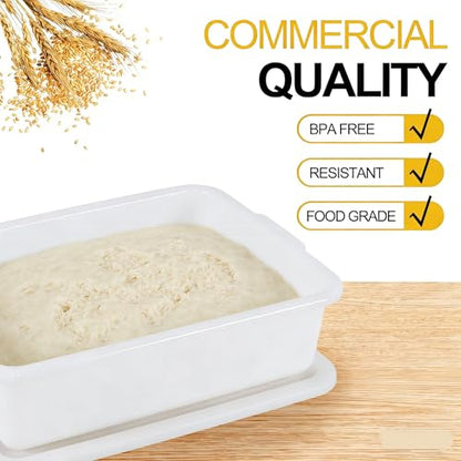 3 Pack Pizza Dough Proofing Box, Pizza Storage Container, 13L