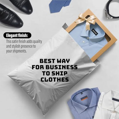 Poly Mailers 19x24 Inch - 100 Pack - Large Shipping Bags for Clothing & Packages, Strong Adhesive Sealing Mailing Envelopes for Small Business, White - size: 19x24" 100 Pack (White)