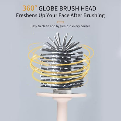 Toilet Brush Set, Bathroom Accessories, Toilet Bowl Cleaners, Deep Cleansing Multifunctional Hanging Toilet Brush Set for Bathroom(Cherry Blossom Pink) - color: Cherry Blossom Pink