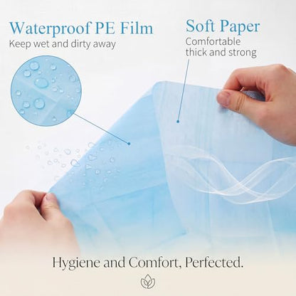 Dunzoom 200 Pack Disposable XL Toilet Seat Covers Individually Wrapped