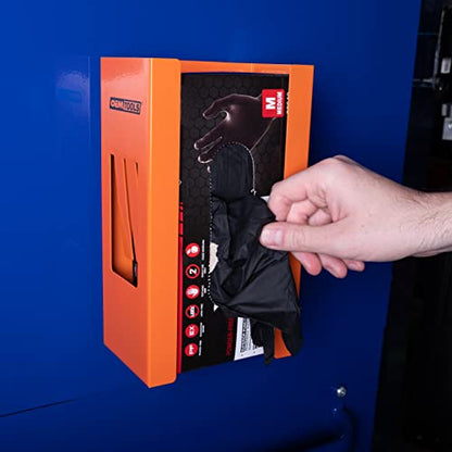 OEMTOOLS 23126 Orange Magnetic Glove Dispenser, Disposable Gloves Box Holder, Magnetic Glove Box Holder for Wall Mount - color: Orange