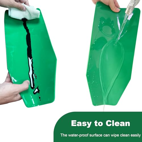 Reused Flexible Foldable Oil Funnel, Multi-Purpose Form a Funnels for Automotive Use, Easy to Clean Small Wide Mouth Funnel for Oil Drain, Available in Green
