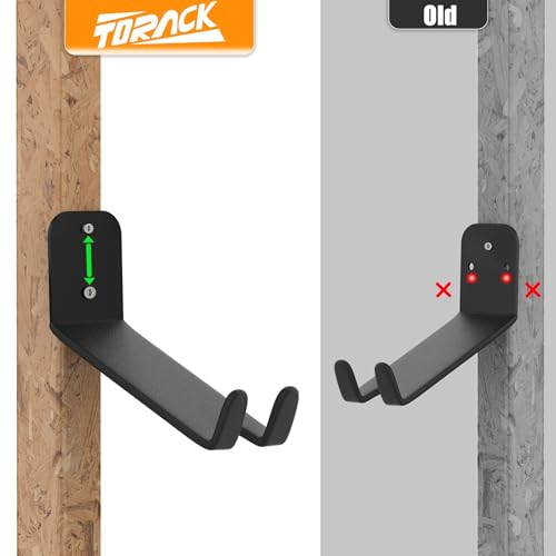 TORACK Wall-mounted Bike Pedal Hanger, Garage Wall Horizontal Bike Rack - style: 2 Pack