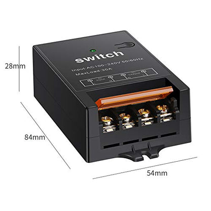 Wireless Remote Switch,AC 110V/120V/240V/40A Relay 984FT Long Range - color: Remote Switch--110V-240V--984FT