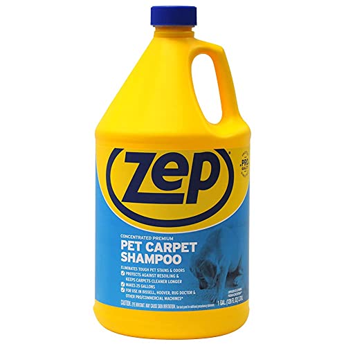 ZEP INC Carpet Shampoo, clear, 128 fl oz (Pack of 1) - size: 128 Fl Oz (Pack of 1)