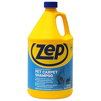 ZEP INC Carpet Shampoo, clear, 128 fl oz (Pack of 1) - size: 128 Fl Oz (Pack of 1)