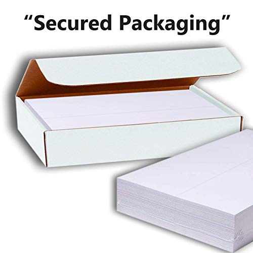 Hamilco White Tent Place Cards 3.5x11-80lb Cover Heavyweight Pre-Scored Folded Name Cards for Meetings, Events, Banquets, Weddings & Conferences (1800 Pack) - size: Size 3 1/2" x 11" - White (Pack of 18)