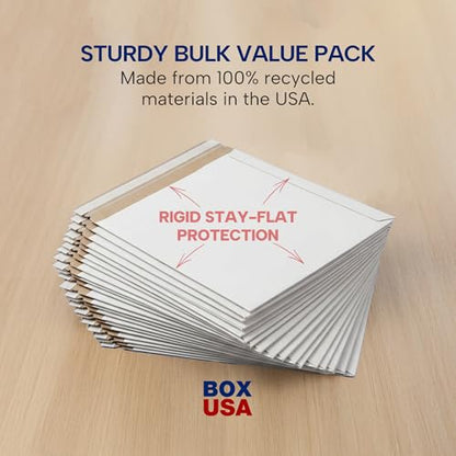 BOX USA Rigid Mailers 17" x 21" (100-Pack) - Cardboard Mailer Envelopes for Posters, Large Prints, Architectural Plans - Stay Flat - size: 17" x 21" (100-Pack)