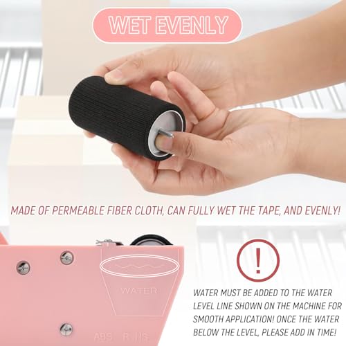Water-Activated Tape Dispenser, Manual Kraft Gum Tape Dispenser, Light Pink - color: Light Pink