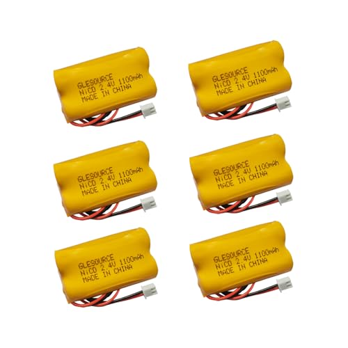 XUNTU 2.4V 1100mAh Exit Sign Battery Replacement for Exitronix 10010036 Lithonia 10010034 Interstate NIC1394 BEL-179 Exit Sign Emergency Light (6 Pack) - size: 6 PCS 1100mAh