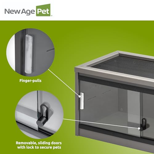 New Age Pet® ECOFLEX® 24" Small Reptile Enclosure, Grey - color: Grey, size: Small