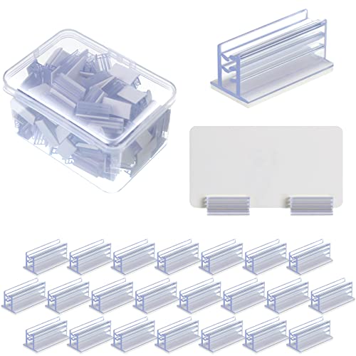 200 Pcs Self Adhesive Sneeze Guard Holder Acrylic Panels Name Tag