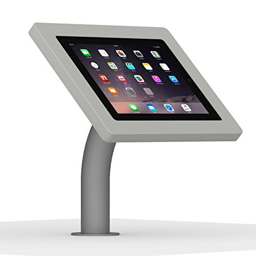 VidaMount Light Grey Enclosure and Fixed Neck Wall/Table Surface Mount [Bundle] Compatible with iPad 2/3/4 - color: Light Grey, size: iPad 2/3/4