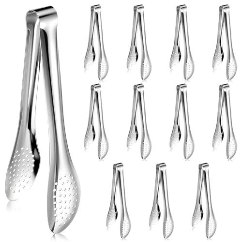12 Pack Small Serving Tongs Buffet Utensils Buffet 9 Inch