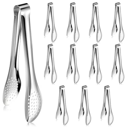 12 Pack Small Serving Tongs Buffet Utensils Buffet 9 Inch