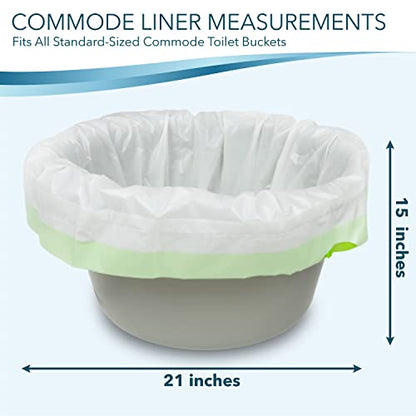 TidyCare Value Pack of 192 Disposable Commode Liners - size: 1 Count (Pack of 192)