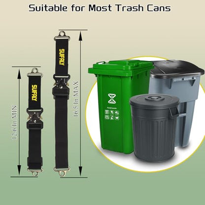Bear Proof Trash Can Locks,Raccoon Proof Garbage Can Straps,4 Pack - style: 4 PCS