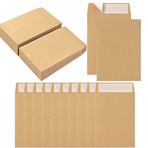 100 Pack Seed Envelopes Self-Adhesive, 3 1/4 x 4 1/2 inches, Kraft Brown - color: Kraft Brown