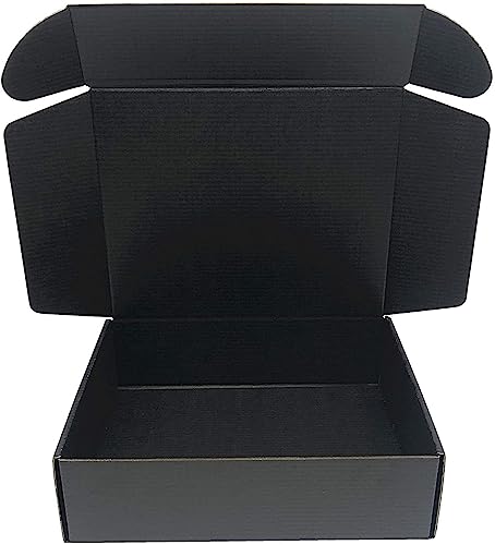 Black Cardboard Shipping Box 6x4x2.3 Inch Corrugated Packaging Storage Boxes 5 Pack (Inside Size: 5.3 x 3.8 x 2.1") - color: Black, size: 6 x 4 x 2.3 Inch