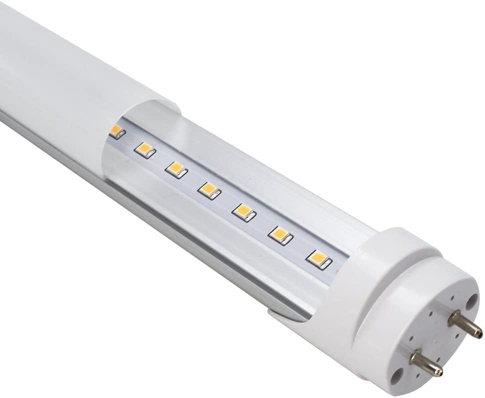 LightingWill LED T8 Light Tube 4FT, Natural White 4000K, Dual-End Powered Ballast Bypass, 2000Lumens 18W (40W Fluorescent Equivalent), Frosted Cover, AC85-265V Lighting Tube Fixtures, 1Pack - color: Natural White, size: 4FT-1 Pack
